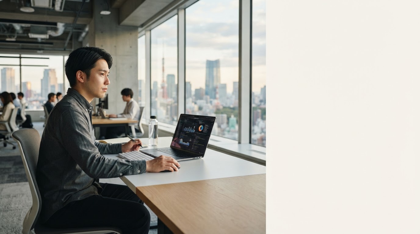 Horizon AIのAIデータ分析プラットフォームが市場データを処理する様子を表すイメージ